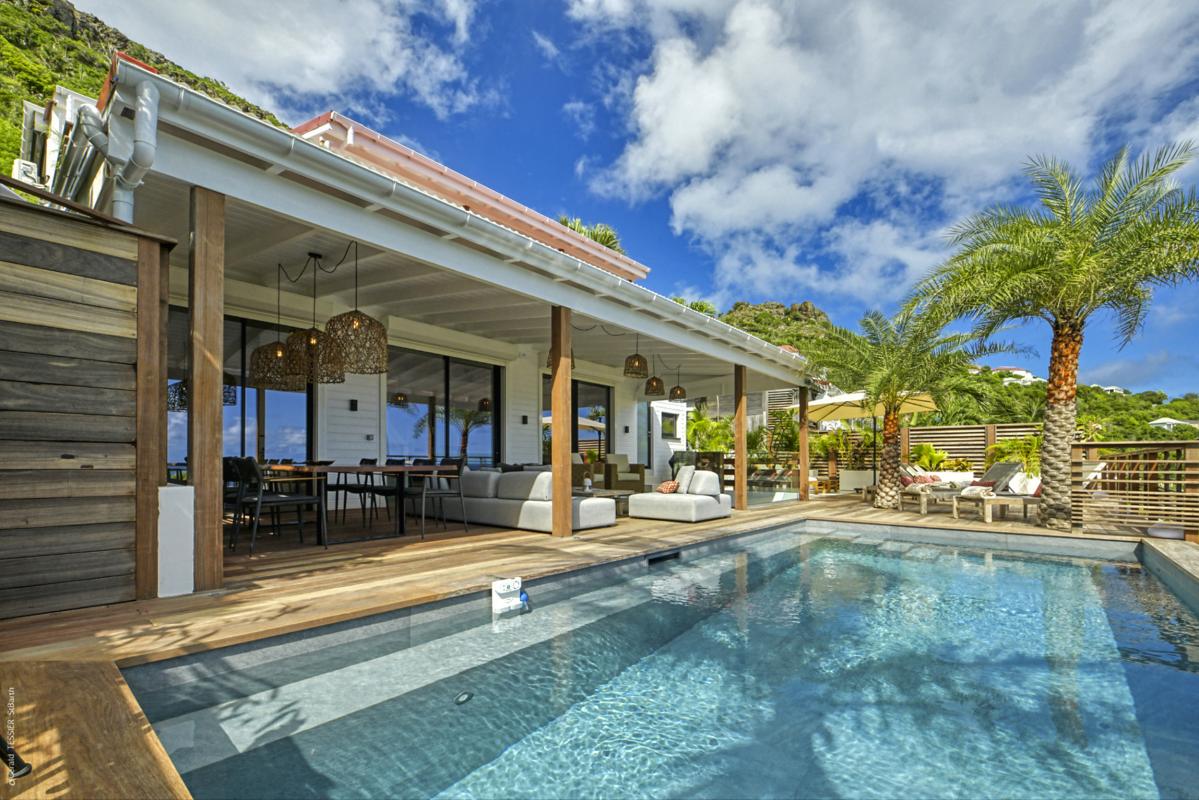 Location villa Anse des Cayes Saint Barthélémy_ Piscine - 2